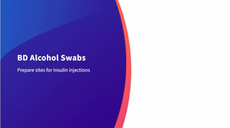 RXinsider BD Alcohol Swabs Prepare sites for insulin injections