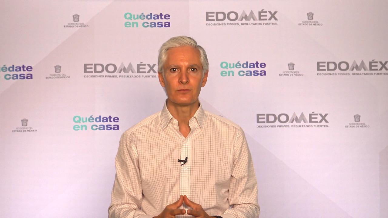 INFORMA ALFREDO DEL MAZO QUE EL EDOMÉX SIGUE EN SEMÁFORO EN ROJO, PERO