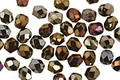 Czech Fire Polished Glass Iris Brown Round 3mm