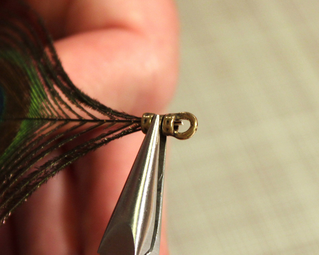 Using a Crimp Cord End with a Feather (Technique) Lima Beads