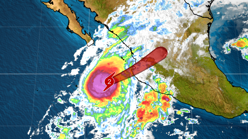 Hurricane Lidia Strengthens Videos from The Weather Channel