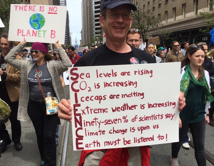 Jeff Masters at the San Francisco March for Science