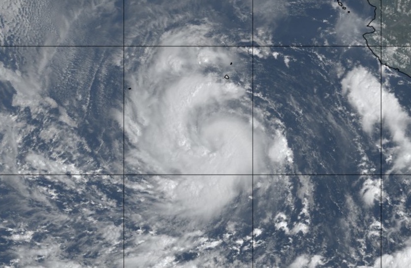 Natural-color visible wavelength image of Hurricane Rosa at 1620Z (12:20 pm EDT) Wednesday, September 26, 2018