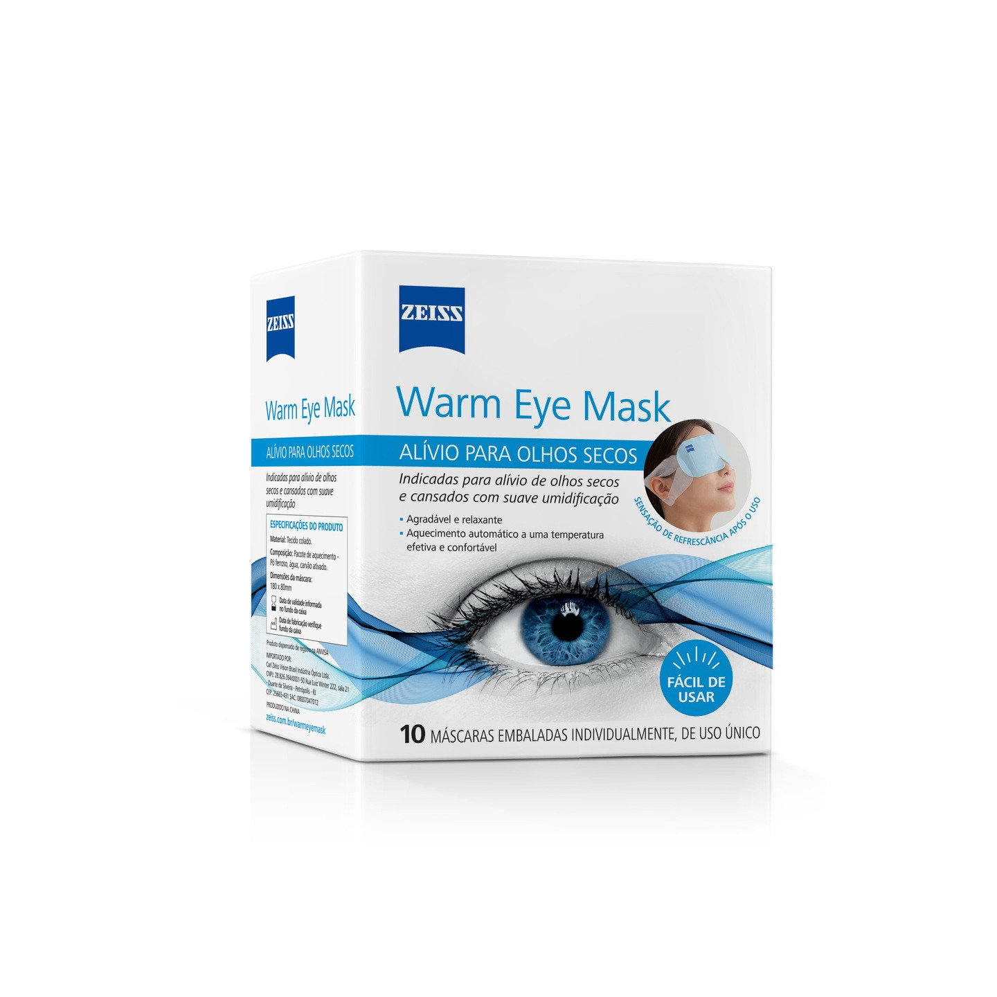 ZEISS Warm Eye Mask - 10 unidades