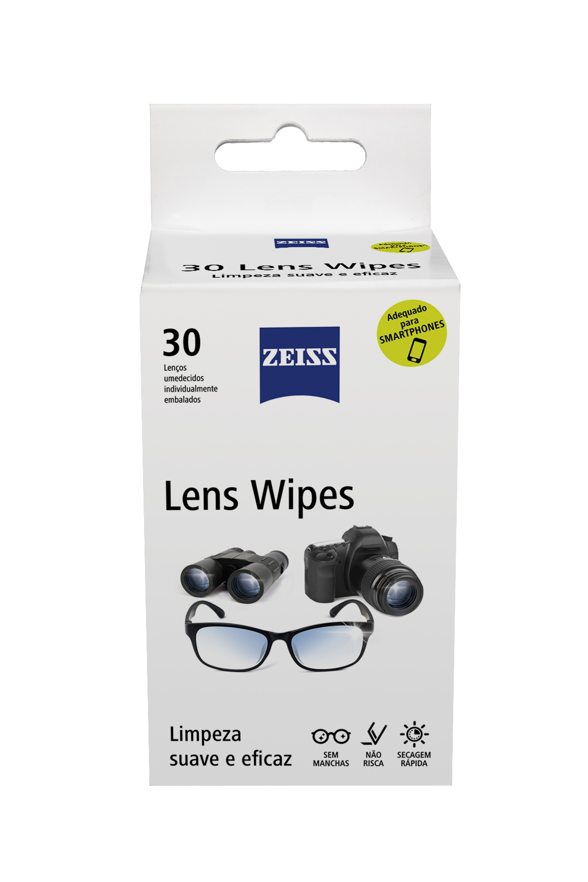 Lenços de limpeza de lentes ZEISS - 30 unidades