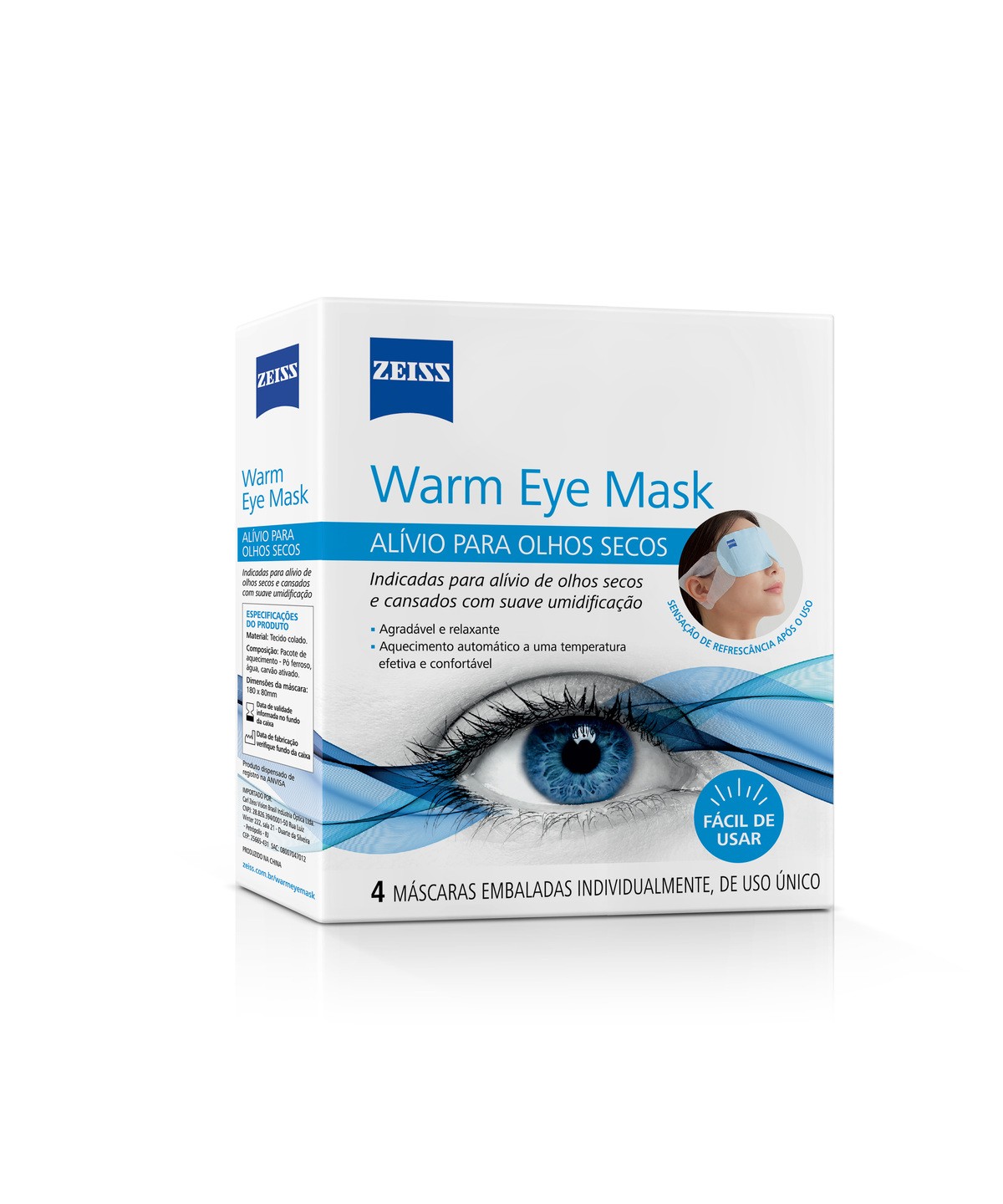 ZEISS Warm Eye Mask - 4 unidades