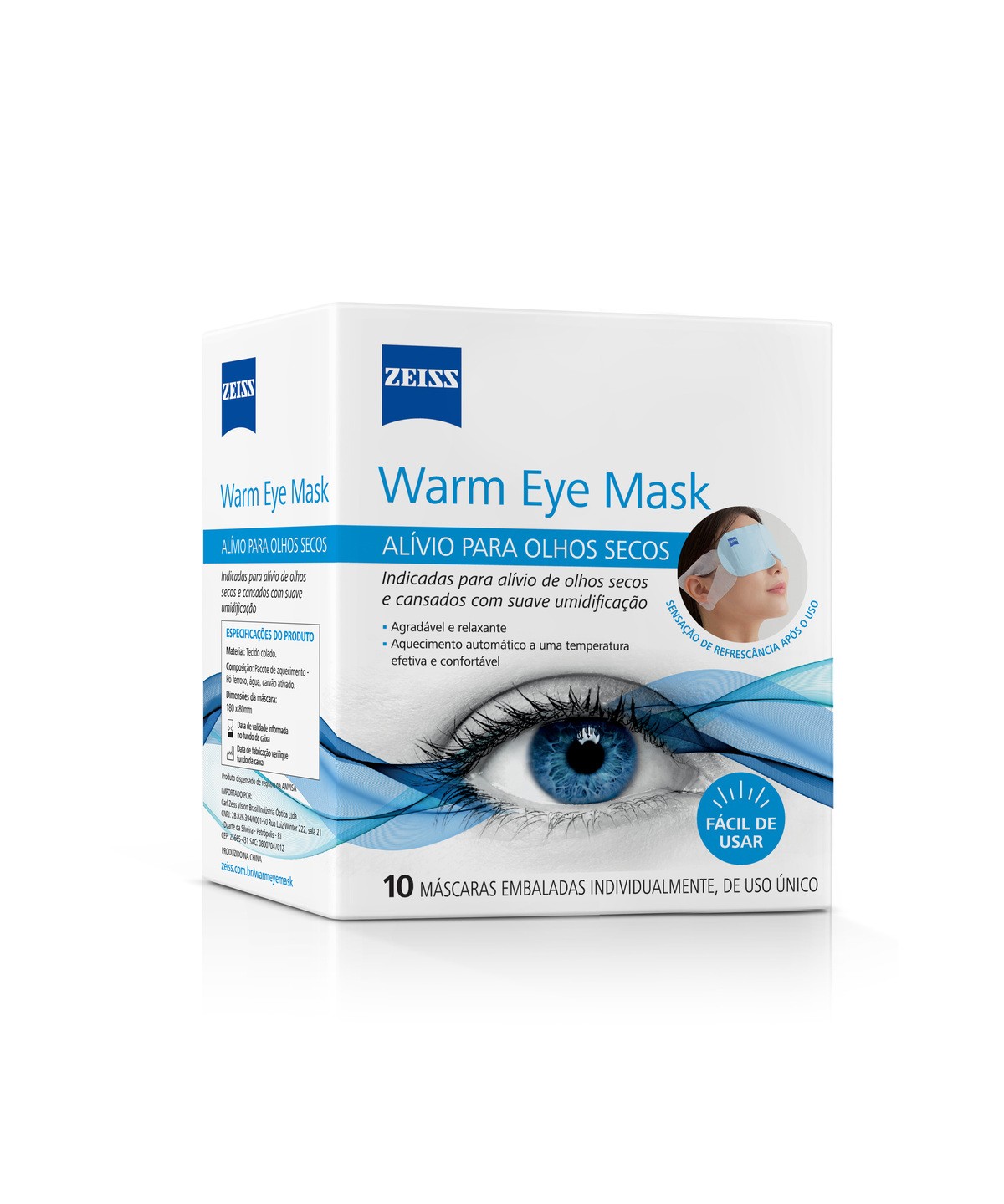 ZEISS Warm Eye Mask - 10 unidades