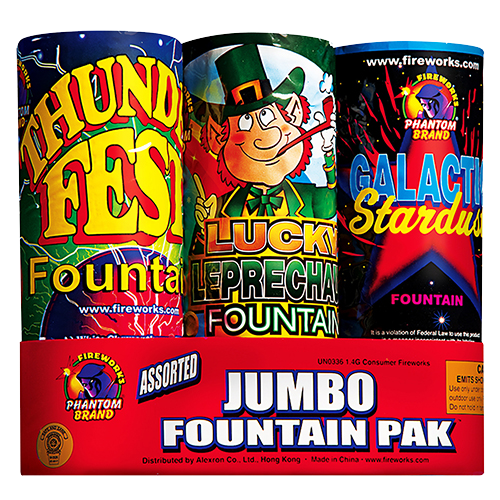 8 X 3 Fountain Asst. 3 Pk