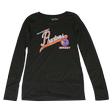 Girls Long Sleeve Black Burnout Tee
