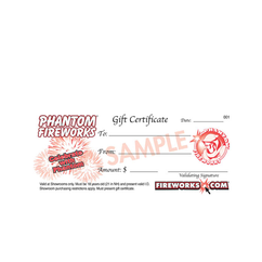 Fireworks Gift Certificate