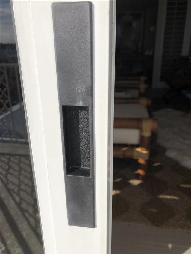 Adams Rite 4430-09-00-IB Sliding Door Flush Lockset with No Exterior ...