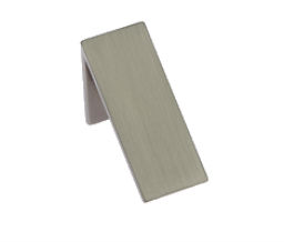 JVJ 76846 Satin Nickel Finish 3/4" Wide X 1 7/8" Long Ski Slope Knob, Composition Zamac