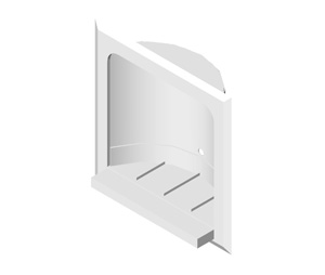 ASI 0404-DZ Recessed Soap Dish for Dry Wall Installation