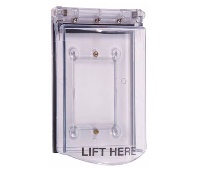 STI-6518MP Bopper Stopper® with Spring Loaded Hinge and Adapter Plate - Clear