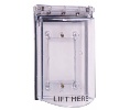 STI-6518MP Bopper Stopper® with Spring Loaded Hinge and Adapter Plate - Clear
