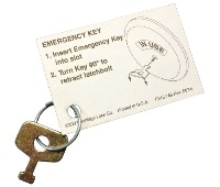 Schlage 61-509 B571 Standard Size Emergency Release Key for Occupancy Deadbolts