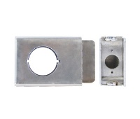 Keedex K-BXSGL234-AL-2 Cylindrical Weldable Gate Box - Aluminum, 2" Depth