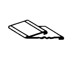 Dorbin 123A 60" Polished Aluminum Lock Srip - 5/8"W