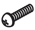 Dor-O-Matic PB207 SCREW.1053 12-24 1" PPH W/SEMS EXT TF Screw Package of 10