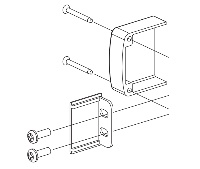 Dor-O-Matic PB314 ECAP.130 Channel/Hinge End Cap Kit Package of 1