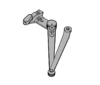 DOR-O-MATIC Spring 'N Stop Hold-Open Arm SC60-3049SS
