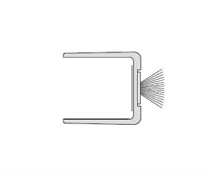 Zero 137 30" Glass Door Seal for .500" thick glass
