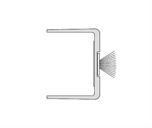 Zero 138 90" Glass Door Seal for .750" thick glass