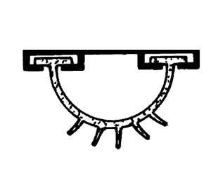 Dorbin 13AS 36" Mill Finish Door Bottom with Santoprene Seal
