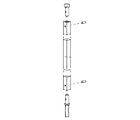 VON DUPRIN 050515 US28 3527A Bottom Rod Kit