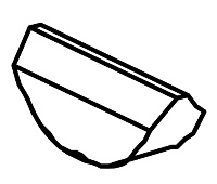 VON DUPRIN 090020 Crossbar Tube Attaching Wedge Package of 2