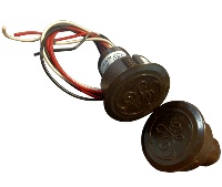 GE Security 1076W-M Recessed Magnetic Contact for Steel Doors, SPDT - Steel Brown