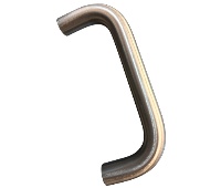 Hiawatha 535B-US32D 1" Diameter Satin Stainless Steel  8" CTC Solid Pull