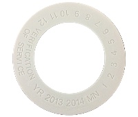 Brooks SC2 Blank Verification of Service Collar - Gray, 1 3/4" ID