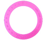 Brooks SC4 Blank Verification of Service Collar - Violet, 3 1/16" ID