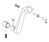 VON DUPRIN 050440 US26D 88-F Rim RH Lever Arm Kit