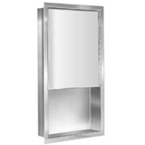 Bradley 170-11 Surface Mounted Medicine Cabinet, Exterior Shelf, Mirrored, Door