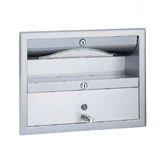 Bradley 194 Towel and Soap Dispenser, Exterior Shelf-Behind Mirror or Wall