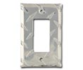 MCA 1GFI-NS Single GFI Cover- Natural Silver