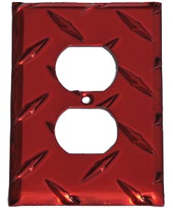 MCA 1OL-R Single Outlet Cover- Red