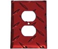 MCA 1OL-R Single Outlet Cover- Red