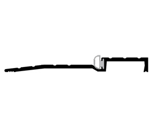 Pemko 2006APK 48" Mill Finish Latching Panic Exit Saddle with PemkoPrene insert