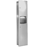 Bradley 2017-10 Semi-Recessed Paper Towel Dispenser and Waste Receptacle