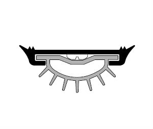 Pemko 209DV 42" Dark Bronze Anodized Aluminum Door Shoe - Vinyl insert