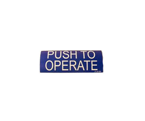 Besam 21-24-006 Decal, Push to Operate