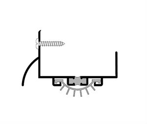 Pemko 216DFG 36" Dark Bronze Anodized Aluminum Thermal Barrier Door Shoe with Rain Drip - Pemko Prene insert