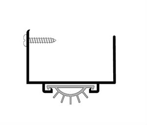 Pemko 217DPK 36" Dark Bronze Anodized Aluminum Door Shoe - Pemko Prene insert