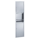 Bradley 2252 Recessed Towel Dispenser & 4.9 Gallon Waste Receptacle