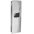 Bradley 2277-10 Semi-Recessed Roll-Towel Dispenser / 10.5 Gallon Waste Receptacle