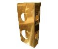 Don-Jo 264-CW PB Polished Brass Wrap-Around Plate