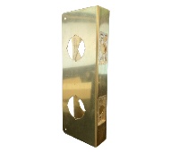 Don-Jo 256 CW PB Polished Brass Wrap-Around Plate